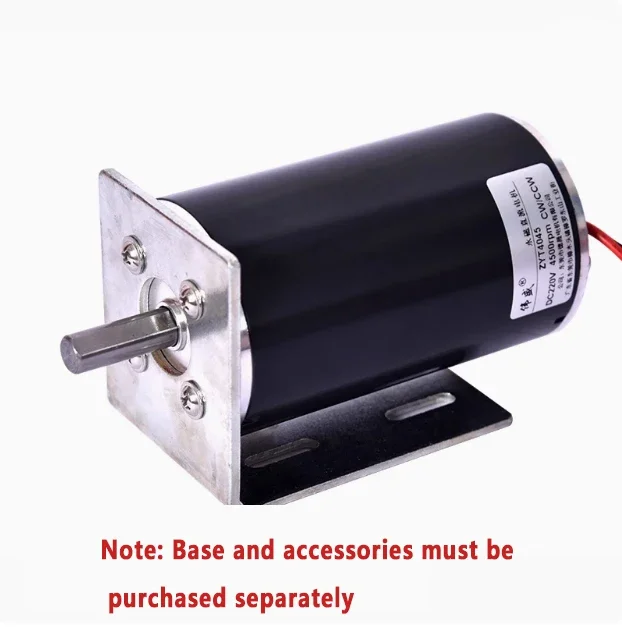 Silnik DC High Speed 220V 100W High Power Large Torque Can CW CCW Motor Lathe Buddha BMotor Lathe Buddha Bead Machine Motor Small