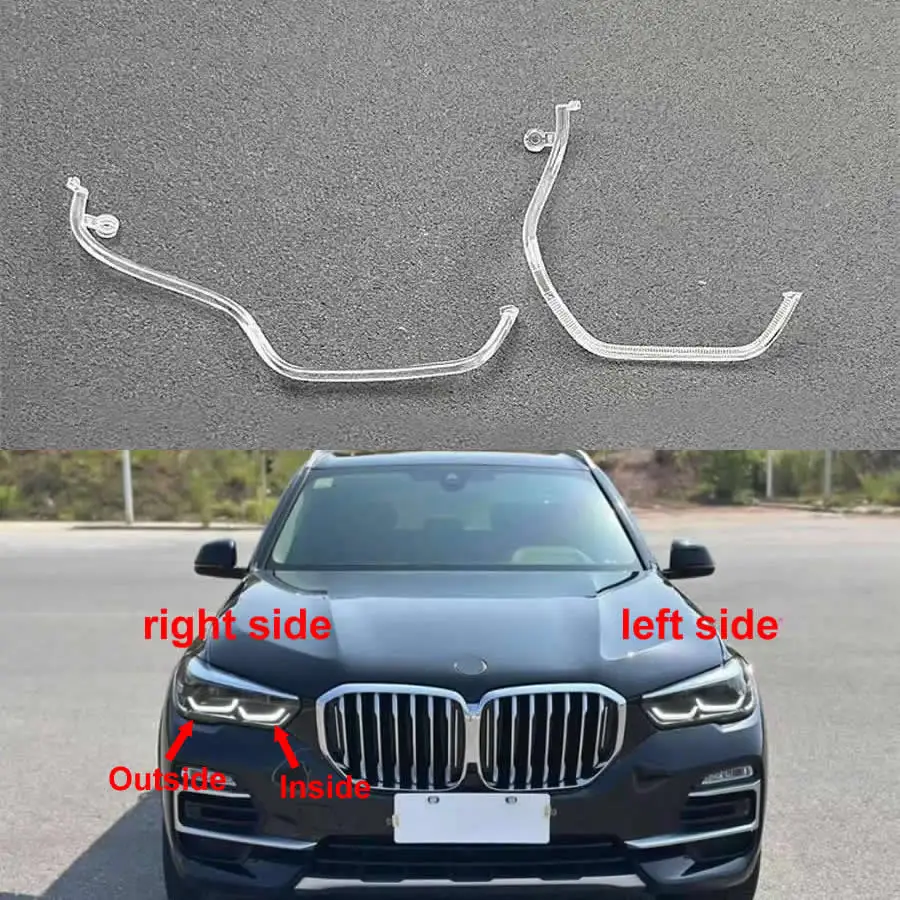 For BMW X5 X6 G05 G06 2019-2022 Low Configuration Daytime Running Lights Guide Plate Headlight Tube Light Bar Strip