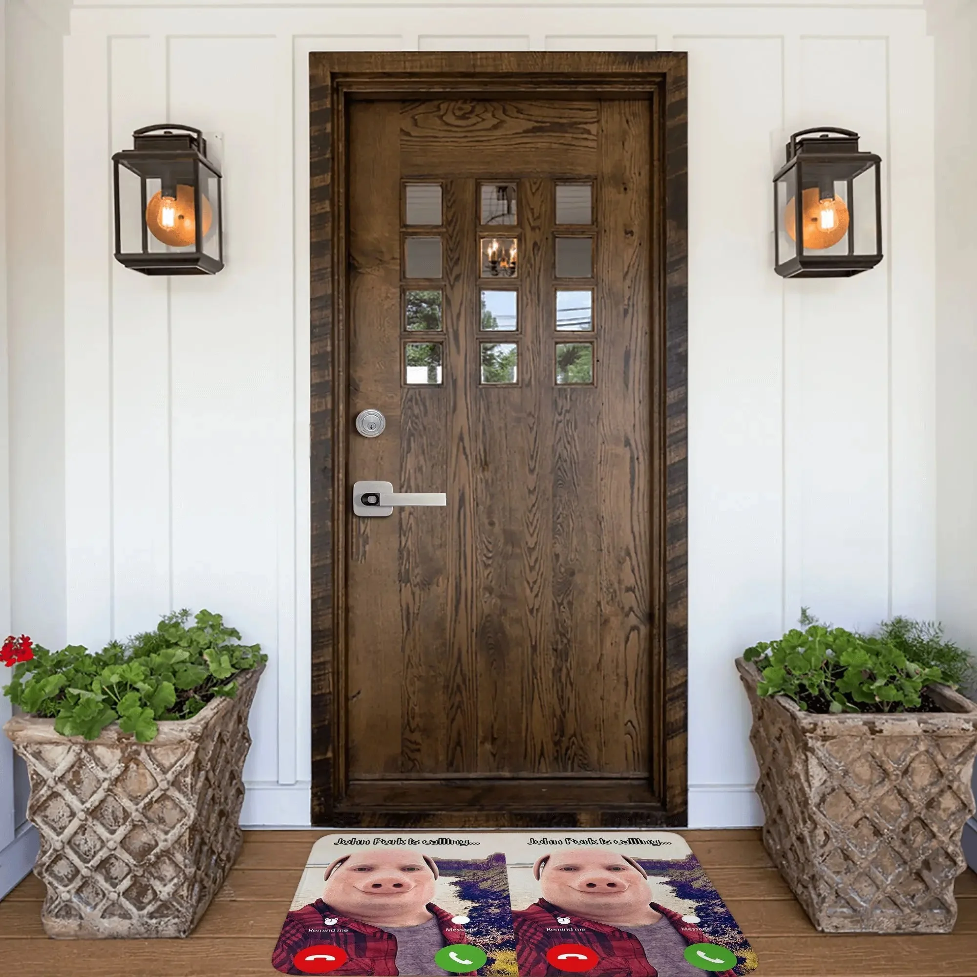 جون بورك يدعو الإجابة على المكالمات الهاتف ممسحة الكلمة حصيرة G السجاد البساط للمطبخ مدخل المنزل مسند القدم حصيرة ترحيب حصيرة #3