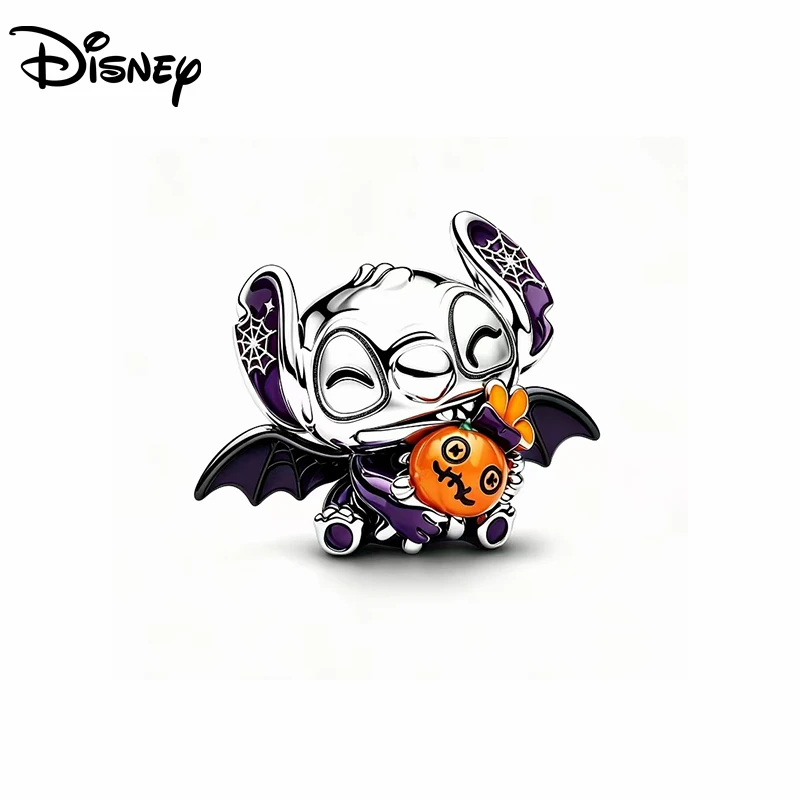 925 Silver Disney 2026 Hot Charms Stitch&Up Bead Pendant Fit For Necklace Original Bracelet DIY Festival Women's Party Fine Gift - view 2