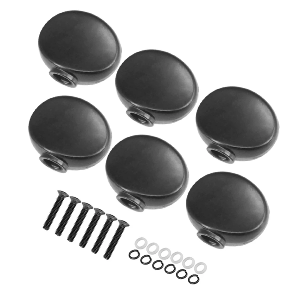 Guitar Tuning Pegs Keys Tuners Replacement Buttons Knobs Attachments Black