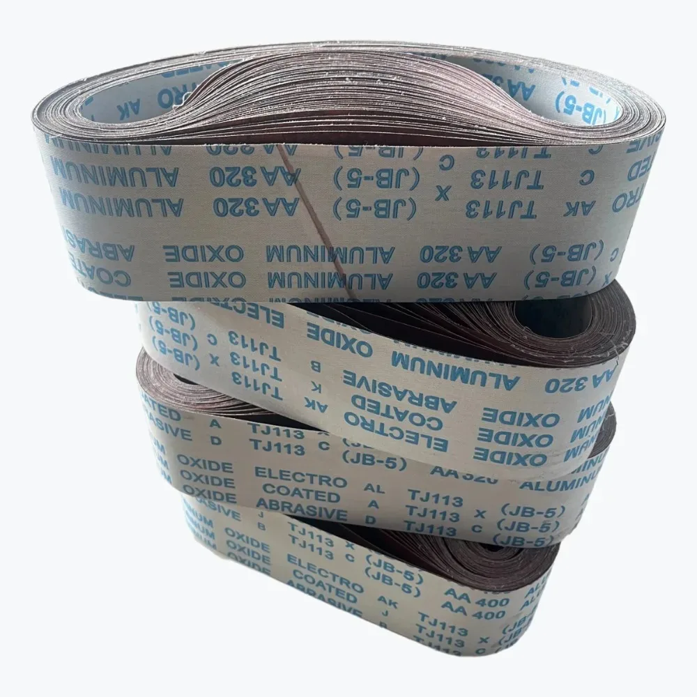 7PCS: 915*100mm 4*36 polegadas: correia de areia de alumina macia; cobre; alumínio; peças de hardware e polimento e moagem de metal macio.
