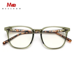 MEESHOW Men's Reading glasses Anti Blue Light Blocking Men Eyeglasses RX Lenses Prescription Hyperopia Myopia Big face Gafas
