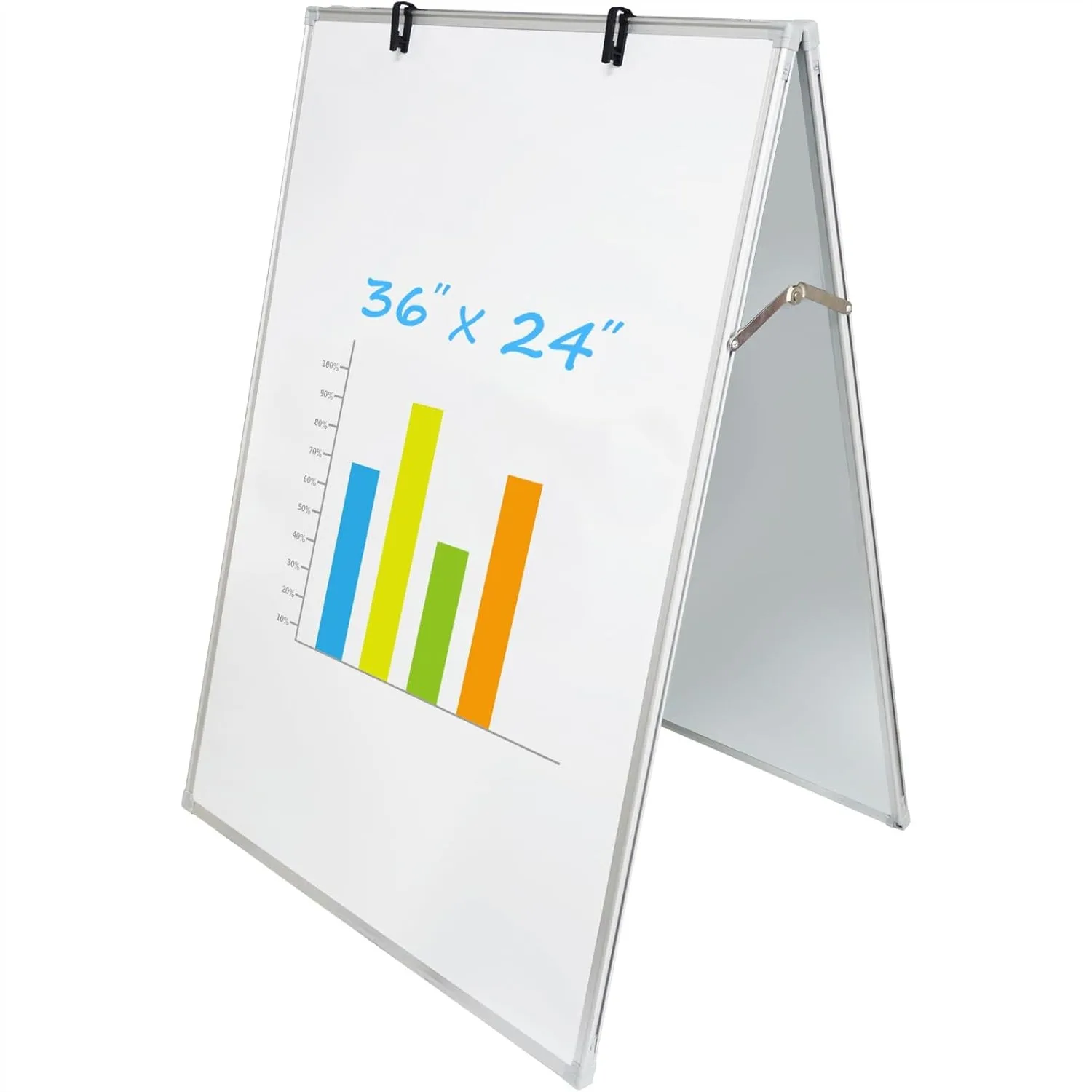 

Double Sided Magnetic Whiteboard 36x24 Inch, Dry Erase Board with Silver Aluminum Frame, for Office Home School
