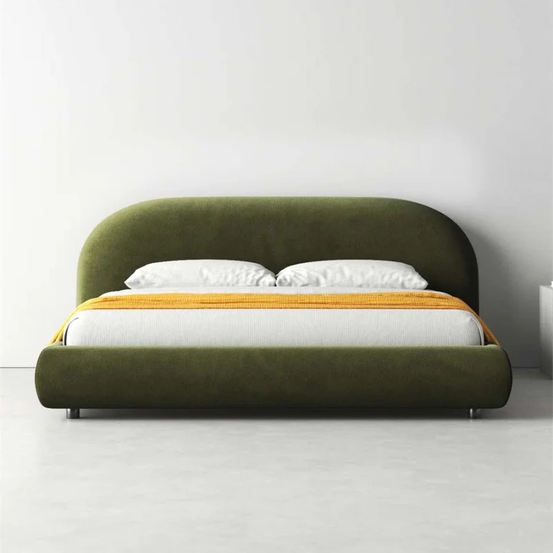 Customizable Letto Tatami per matrimonio Camera da letto principale moderna Lettura Letto nordico di qualità Confortevole