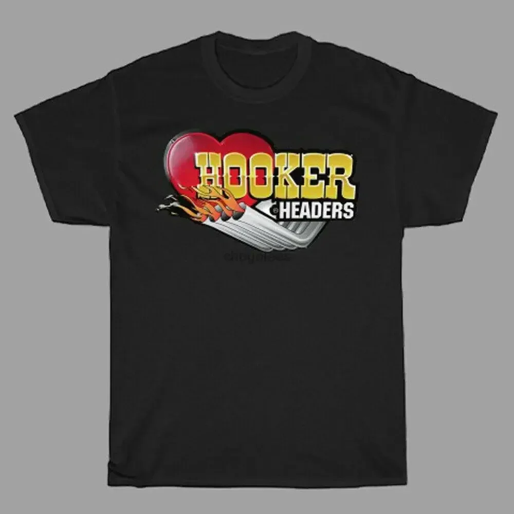 HOT !! New Hooker Headers Racing Logo Mens Black T-Shirt Size S-5XL from USA