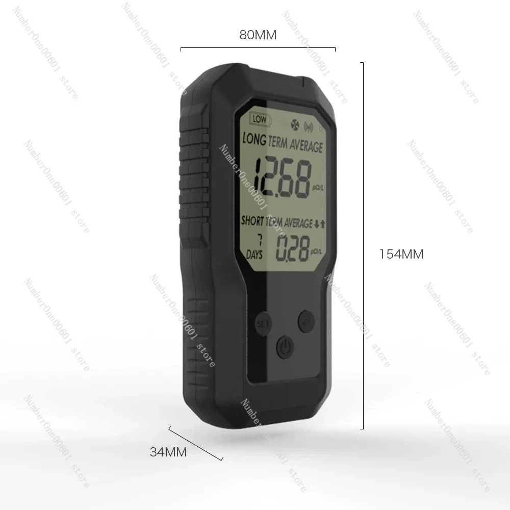 Smart Home use Radon Detector Radon Sensor with geiger miller counter Radon Monitor with 2000mAh Rechargeable Lithium Battery