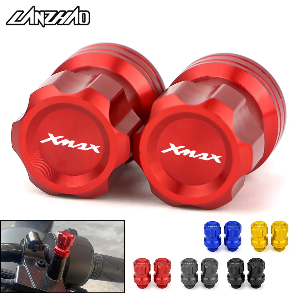 XMAX Motorcycle Handlebar Rear View Mirror Mount Screws Bolts Caps Plugs CNC Accessories for Yamaha XMAX 250 300 400 2013-2022