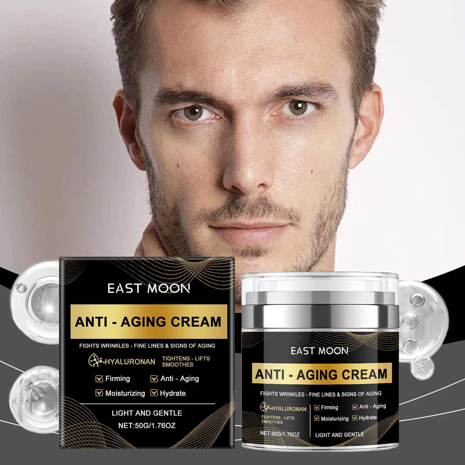 Crema Hidratante Antiedad para Hombres: Hidratación Profunda y Nutritura para Pieles Duras y Suaves