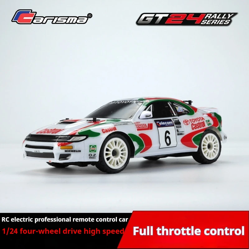 

Электрическая профессиональная радиоуправляемая модель автомобиля Carisma 1:24, полноприводная, с функцией тяги, модель «Москит»