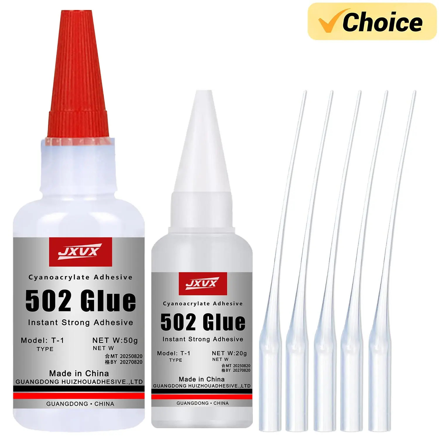 50/20gMulti-purpose 502 Instant Strong Super Glue Universal Superglue Mighty Instant Glue for Resin Ceramic Metal Glass Fast Dry