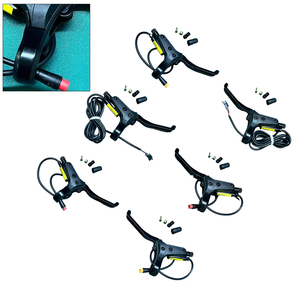 Electric Bike Scooter Oil Brake Handle Power-off Brake Lever 2-core 3-pin SM2A Brake Lever Replacement Ebike Scooter Parts