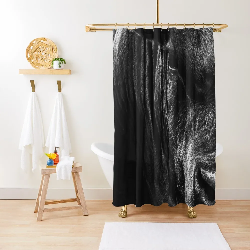

Black Angus Bull Shower Curtain Anime Bathroom Shower Bath Waterproof Shower And Anti-Mold Bathroom Accessory Curtain
