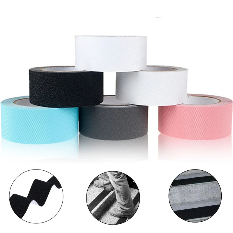 Anti slip Tape Outdoor PEVA Rubber Anti Slip Stickers Anti Safety Traction Tape Stairs Floor Safety Tread Step Anti Slip Strips