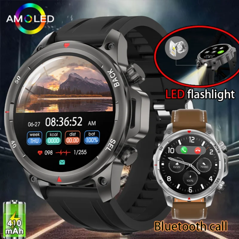 For Huawei Xiaomi GPS tracking outdoor smartwatch Men's 1.53-inch Compass 410 mah battery HD Bluetooth Call Smartwatch 2024 New