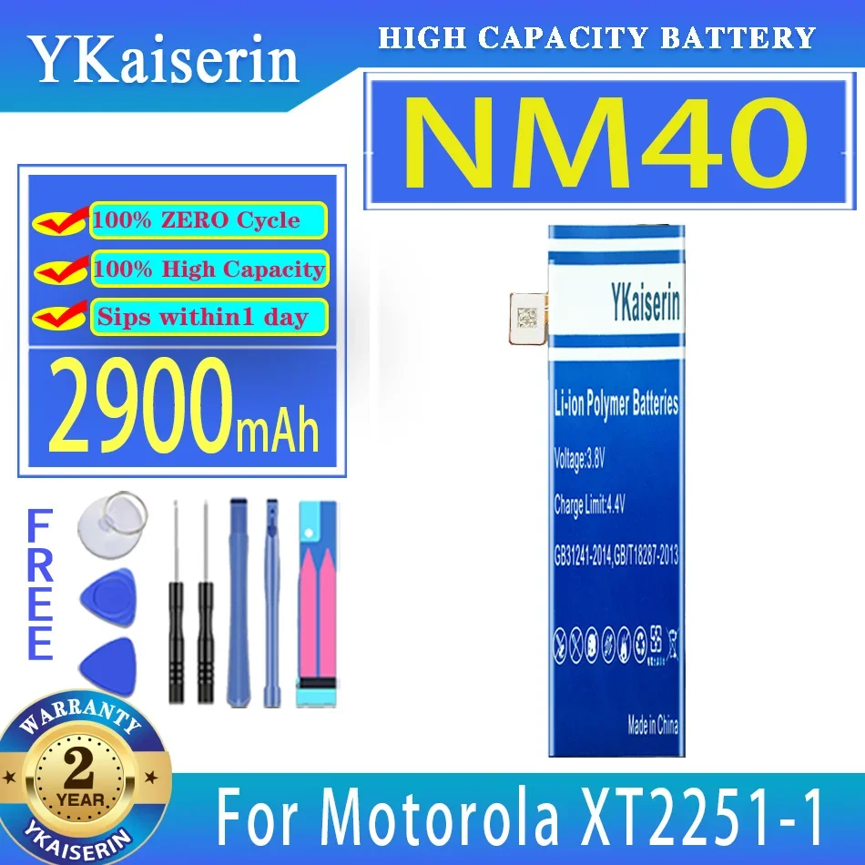 

YKaiserin Battery NM40 NM50 2900mAh/3200mAh For Motorola Moto XT2251-1 XT22511 Bateria