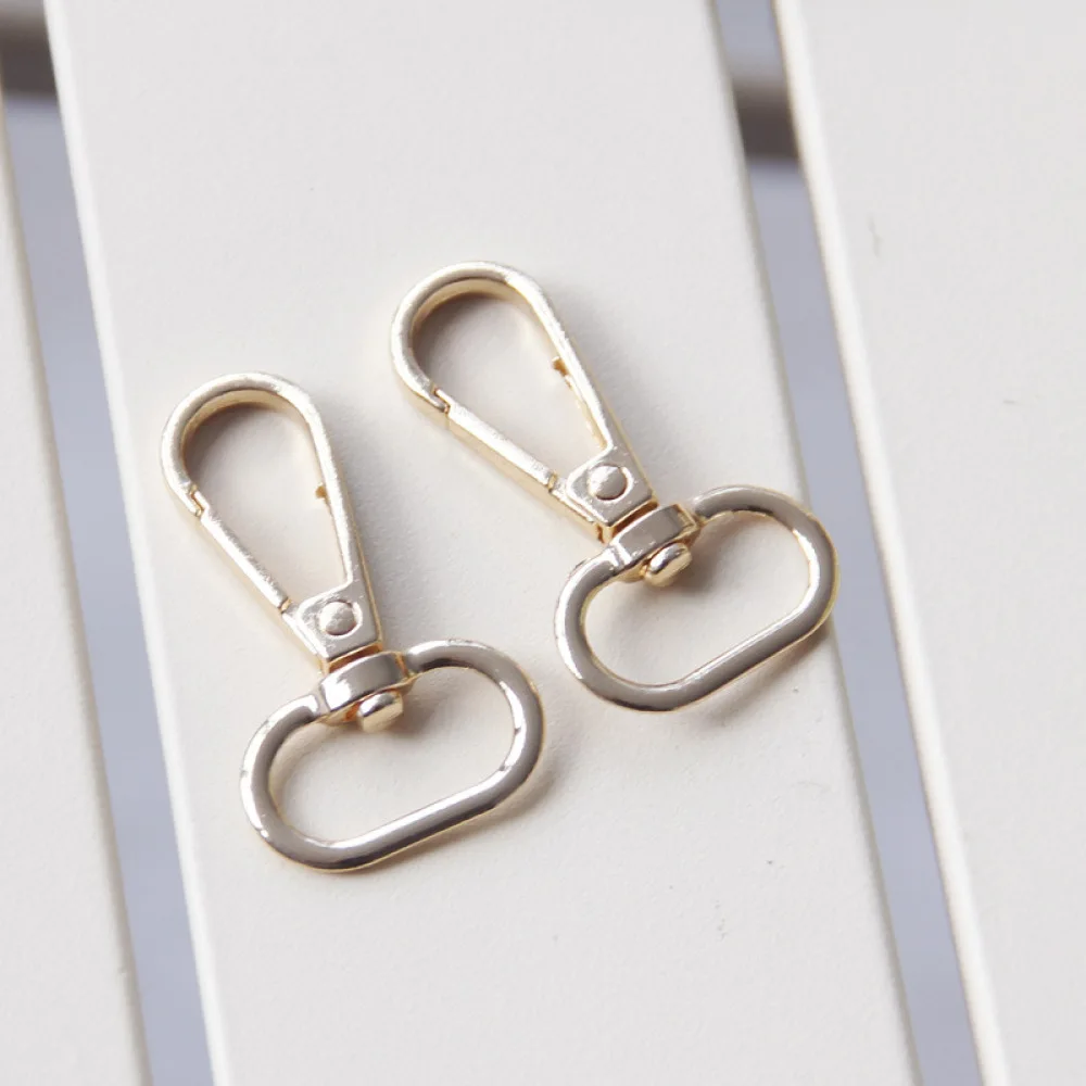 Minimalist Zinc Alloy Bag Buckle Hardware For Leather Bags Handbag Strap Connector Purse Chain Repair Gold Silver Clasp