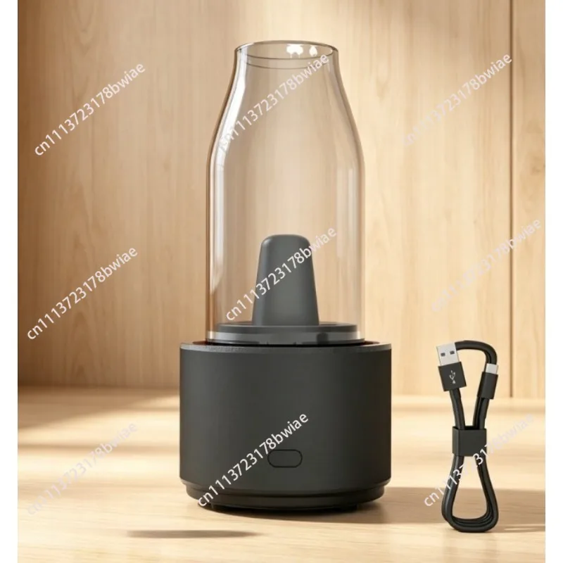 Portable Essential Oil Warmer Glass Aromatherapy Diffuser Home Indoor Scent Therapy Device Heat-resistant Glass Fragrance Burner