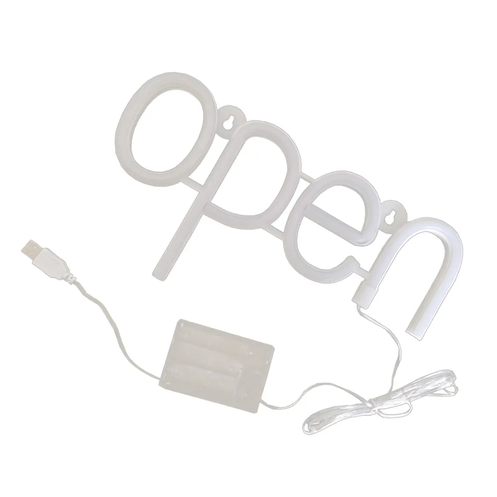 Open Sign LED Neon Light Premium Plastic Creative Decorative Neon Open Sign for Shop Wall Restaurant Office Bar Coffee Salon