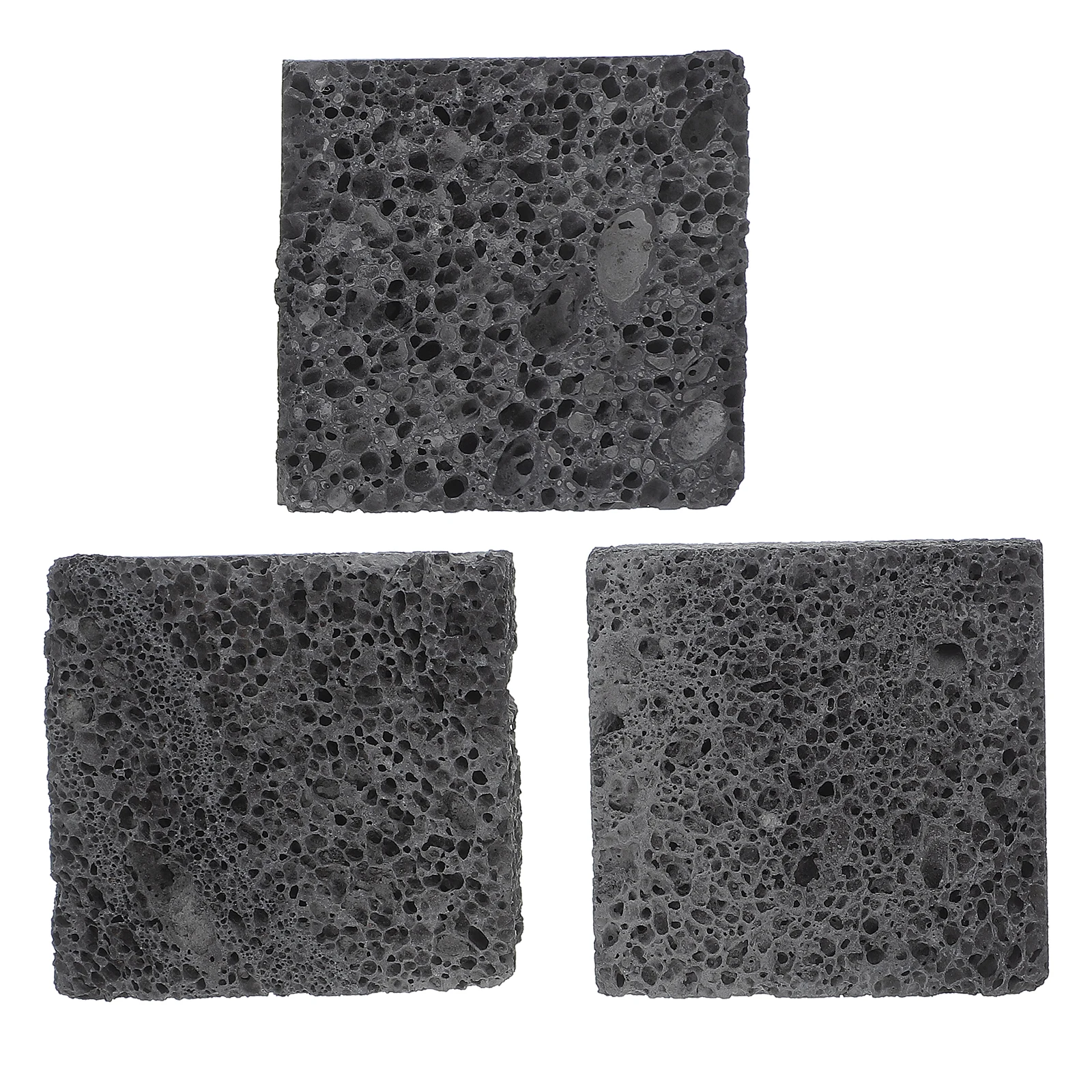 

3 Pcs Planting Film Aquarium Weights Live Plants Volcanic Rock Decor Natural Betta Fish Tank Growth Water
