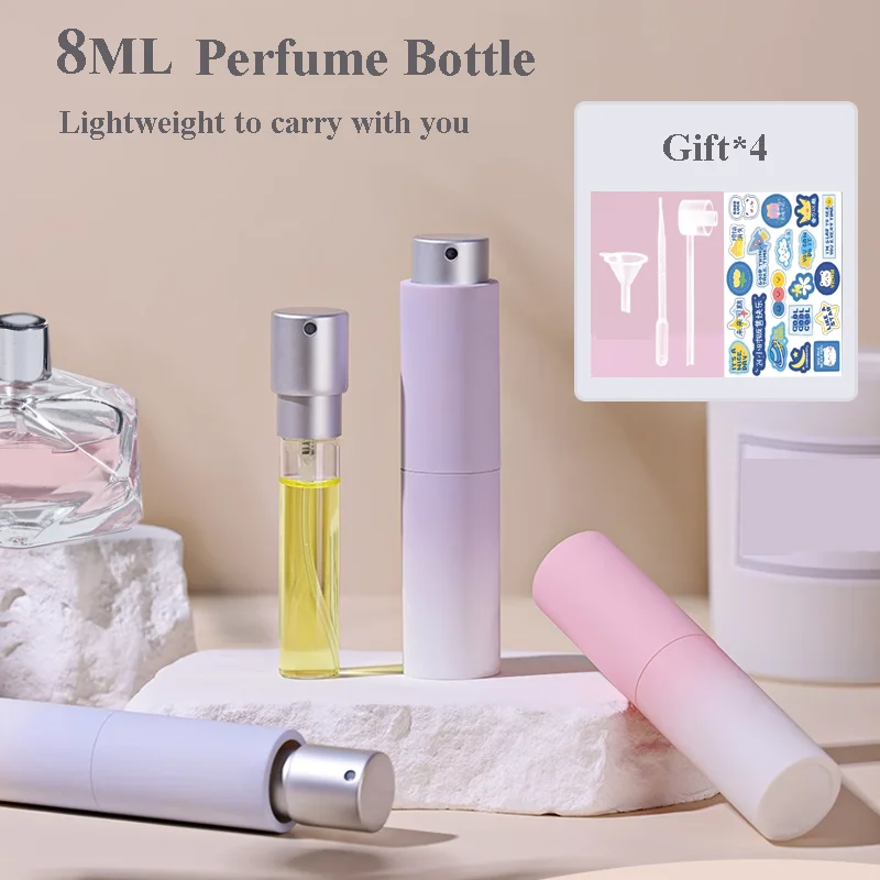 8ml Refillable Mini Perfume Bottle Portable Cosmetic Bottle Spray Bottle Atomizer Spray Container Travel Refillable Bottles