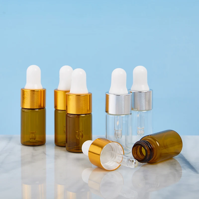 

10pcs 3ml Clear Mini Glass Dropper Bottles Small Empty Glass Dropper Bottles For Essential Oils Sample DIY Cosmetic Liquid