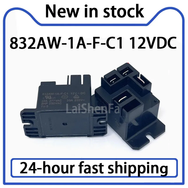 1PCS 832AW-1A-F-C1 12VDC High-power Relay 4-pin 30A Stock