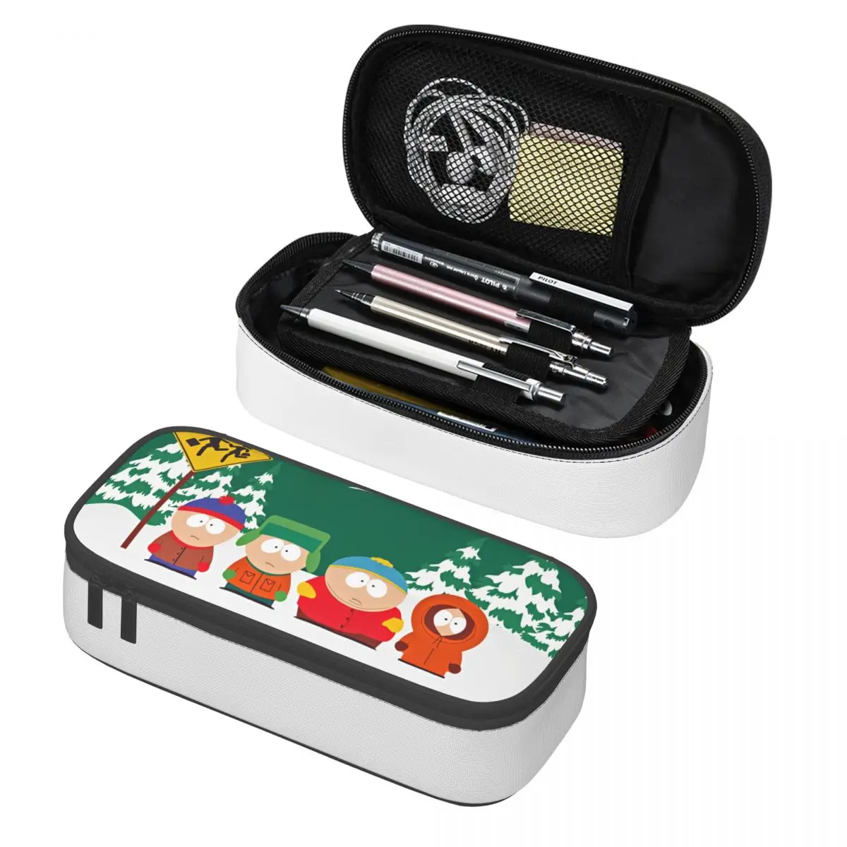 

Creative South-Parks Cartoon Pencil Case Pencil Box Pen Box for Student Large Storage Bag Students School Gift Stationery