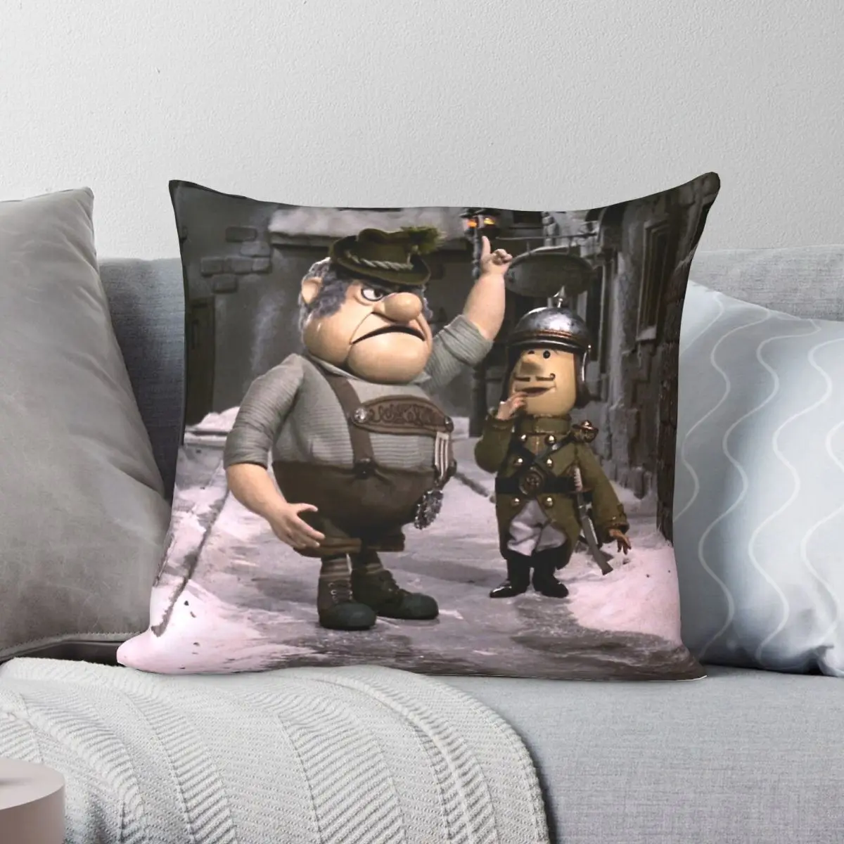 Burgermeister Meisterburger Square Pillowcase Polyester Linen Velvet Printed Zip Decor Pillow Case Home Cushion Cover 18