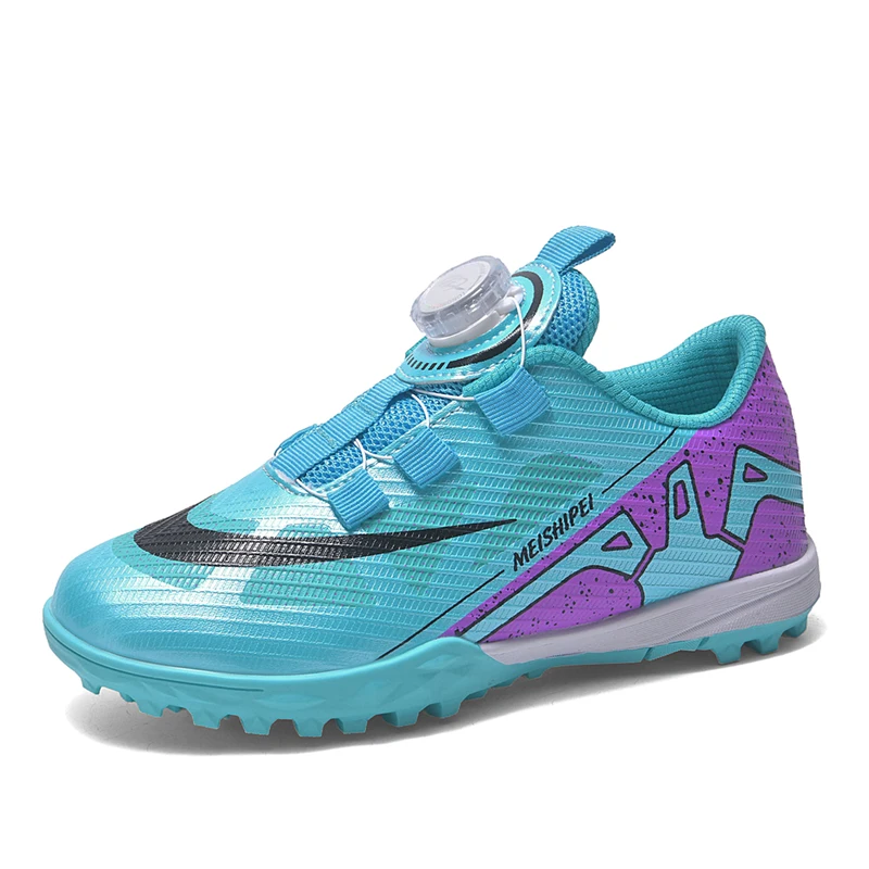 

Мужские профессиональные футбольные бутсы, уличные футбольные бутсы, кроссовки, дышащие уличные тренировочные туфли, спортивные бесшовные с вращающейся пряжкой