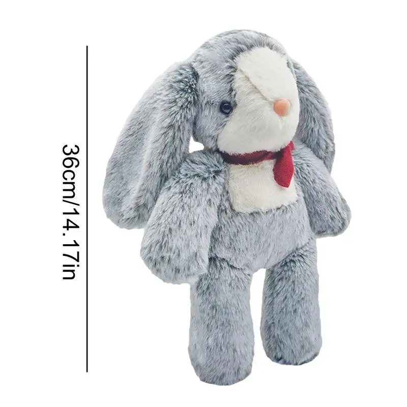 Bunny Stuffed Animal 14.1 Inches Plush Doll Toy Cuddly Animal Toy For Home Decoration Huggable Plush Stuffed Toys For Boys Girls