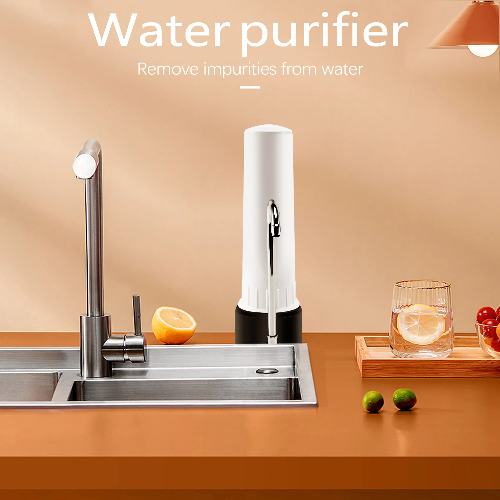 Luftreiniger Kalzium Sulfit Haushalt Küche Wasserfilter Desktop Wasserreiniger Alkalisches Wasser
