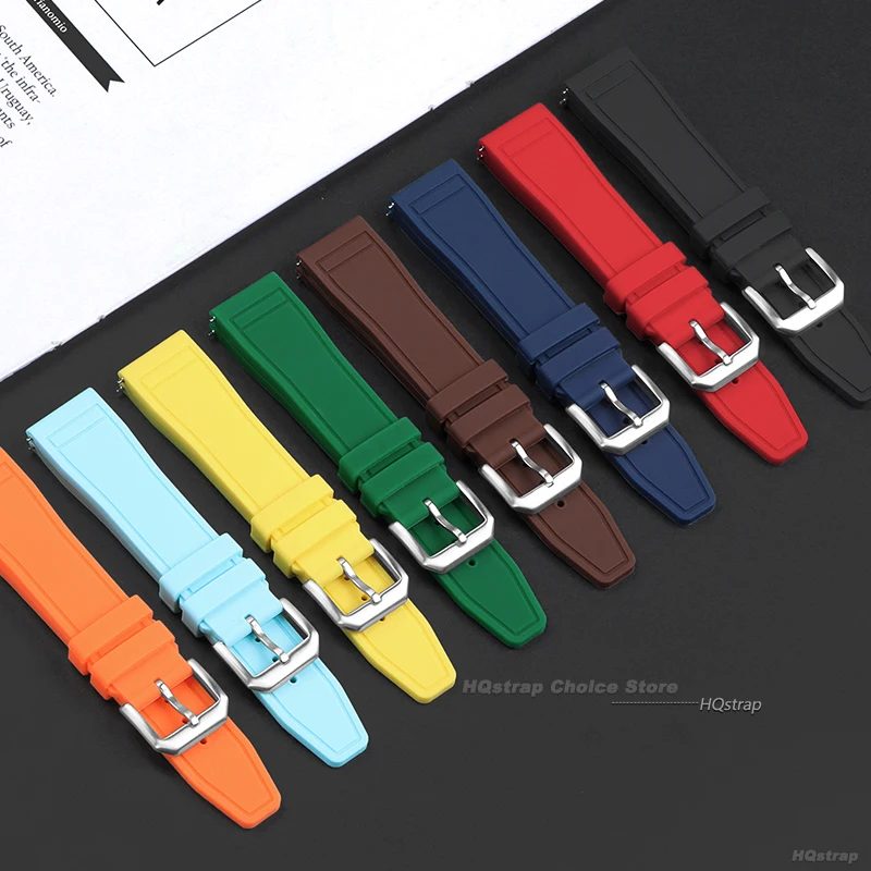 الإفراج السريع سيليكون المطاط حزام ساعة اليد ل IWC 20 مللي متر 21 مللي متر 22 مللي متر الرياضة حزام الساعات أسود أخضر برتقالي أزرق معصمه أساور