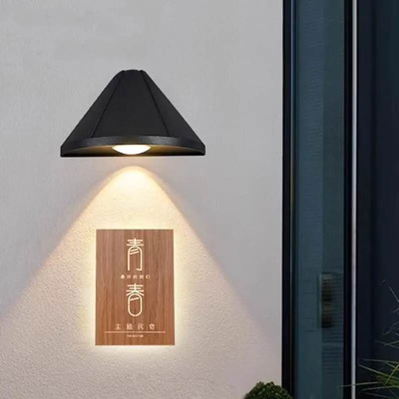 Lámpara de pared para exteriores, letrero Led impermeable para puerta, pasillo moderno, lámpara de pared Exterior, entrada, Villa, escaparate