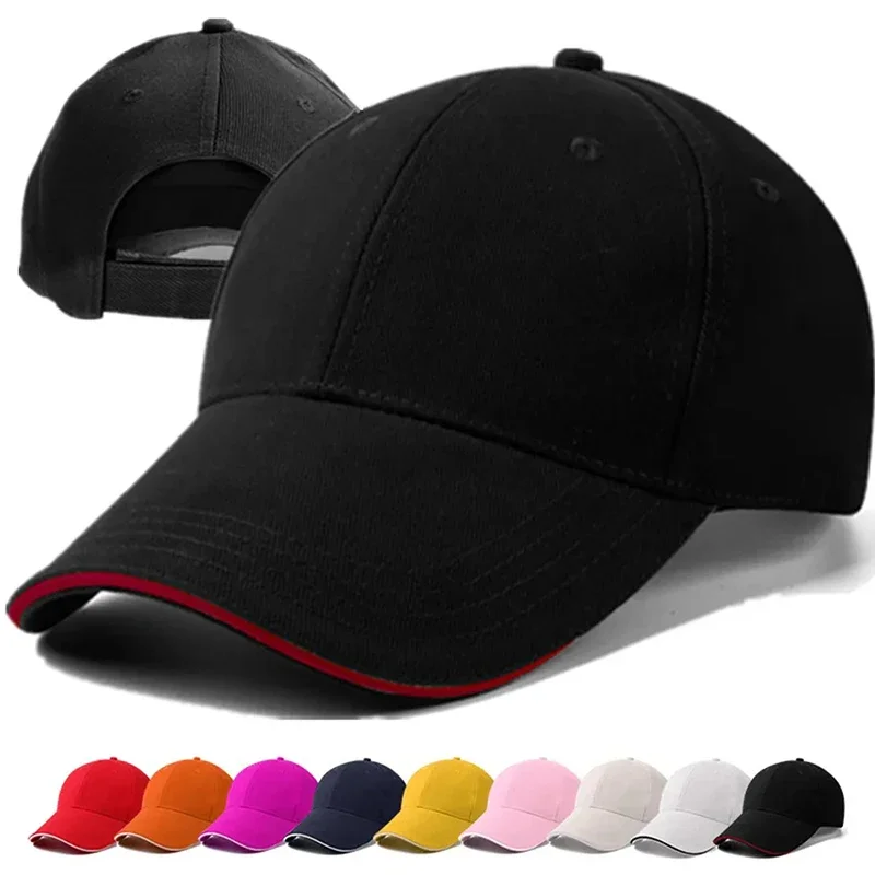 SN55Hats for Men Casual Plain Solid Color Baseball Cap Women Adjustable Breathable Hats Men Hip Hop Cap Streetwear Trucker H$@1w