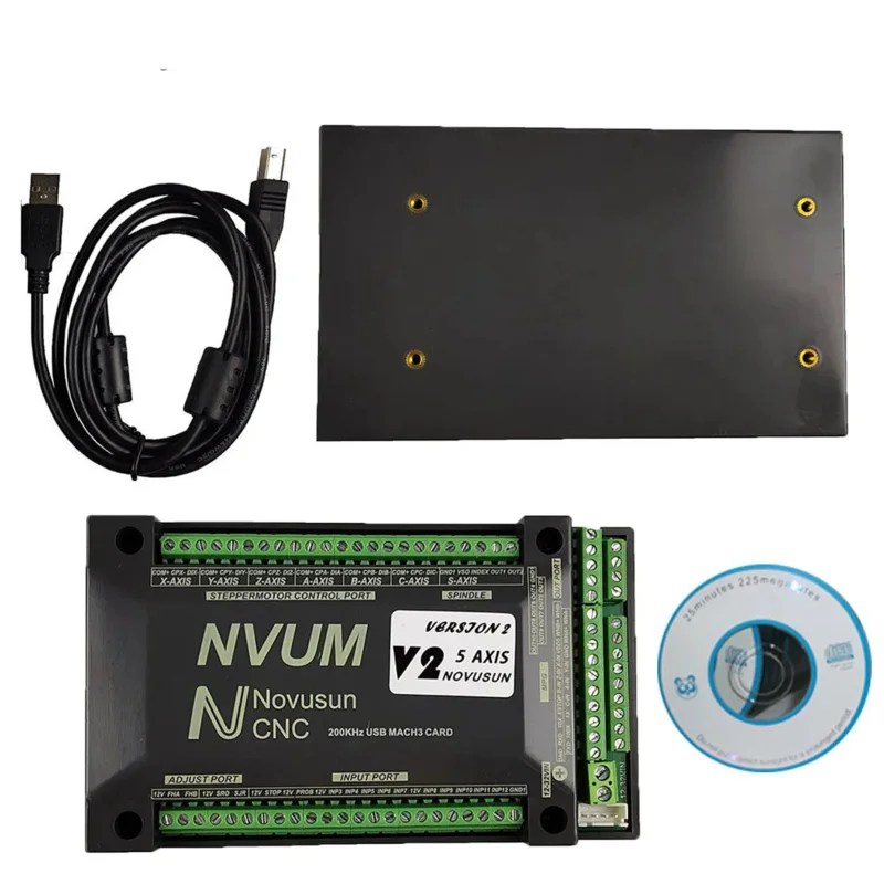 

USB mach3 control card NVUMV2.1 3 4 5 6 axis cnc motion 200KHZ motor controller