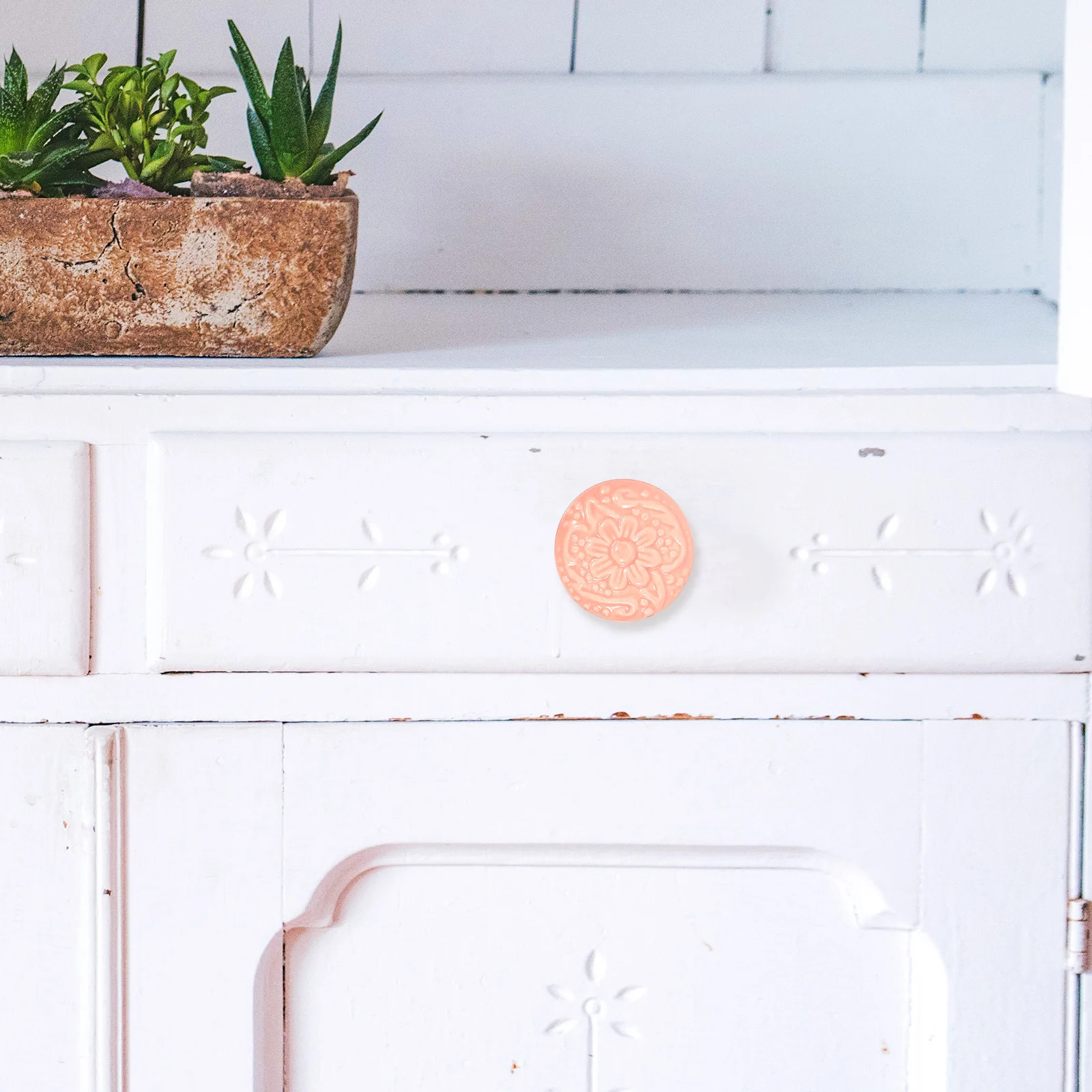 

6 Pcs Furniture Knobs Drawer Cabinet and Pulls Porcelain Door Ceramic Dresser Retro Decor