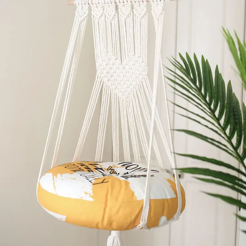 Handwoven Cotton Tapestry Pet Hammock Swing Bed Macrame For Cat Dog Bedroom Decoration Wall Hanging Without Mat Tapetes Long rug