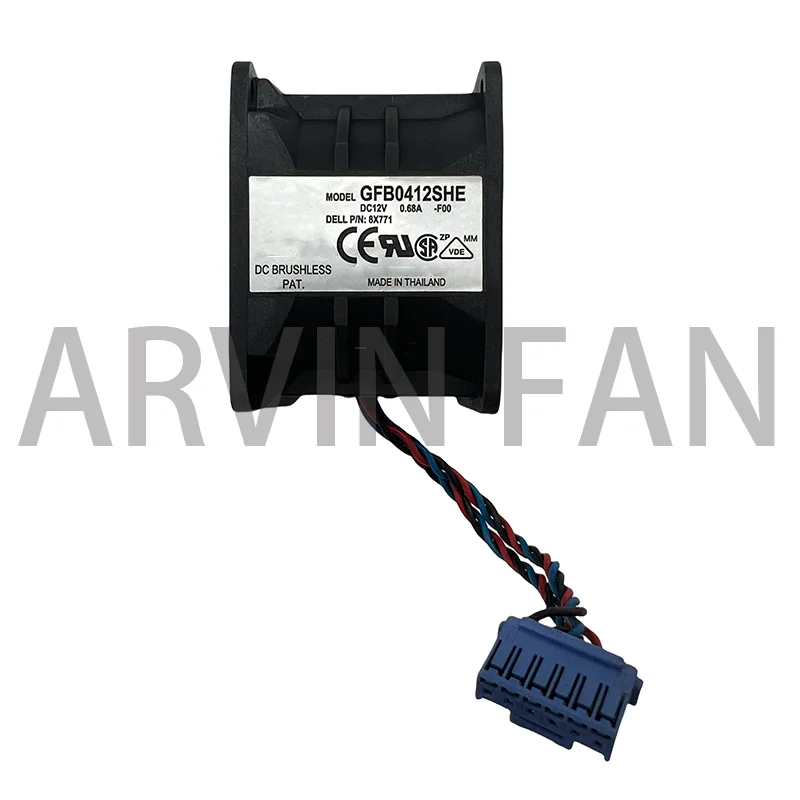 

GFB0412SHE PE1750 Fan 12V 0.68A 40*50*38mm 12V 0.68A 22.25 CFM 10000/9600 RPM Cooling Fan