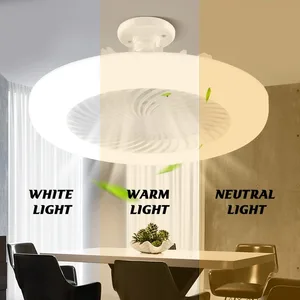 Modern ceiling fan with remote control, lighting lamp, E27, base convert to bedroom and living room, smart, 3 in 1 12 Main Sales Ceiling Fan Remote Control - №12