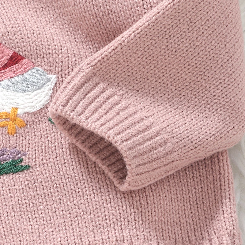 Winter Warm Knitted Baby Girls Sweaters Clothes Spring Autumn Outwear Newborn Infantil Toddler Kids Pullovers Children\'s Jumpers