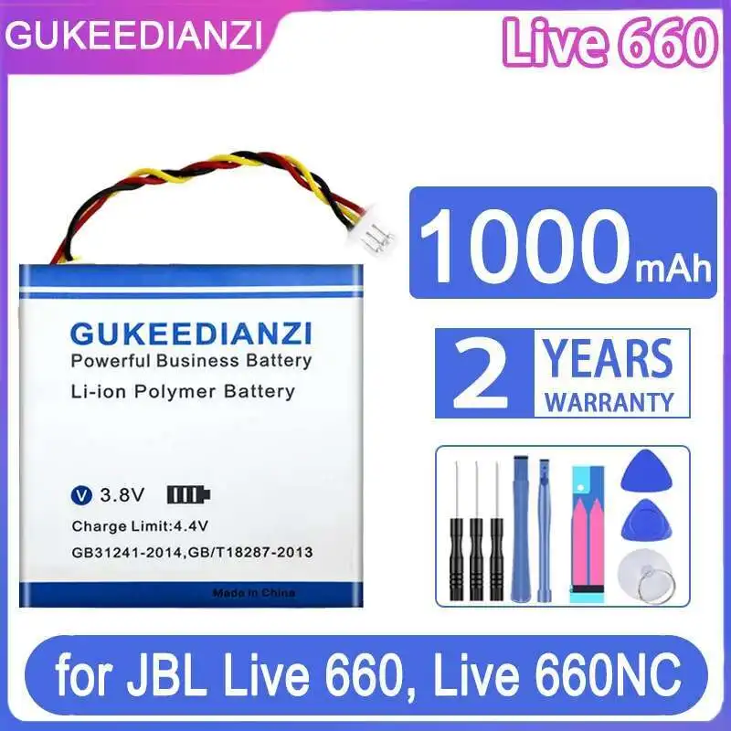 

For Jbl Live 660NC,LIVE 660 Wireless Headset 683331 Battery High Capacity 1000Mah