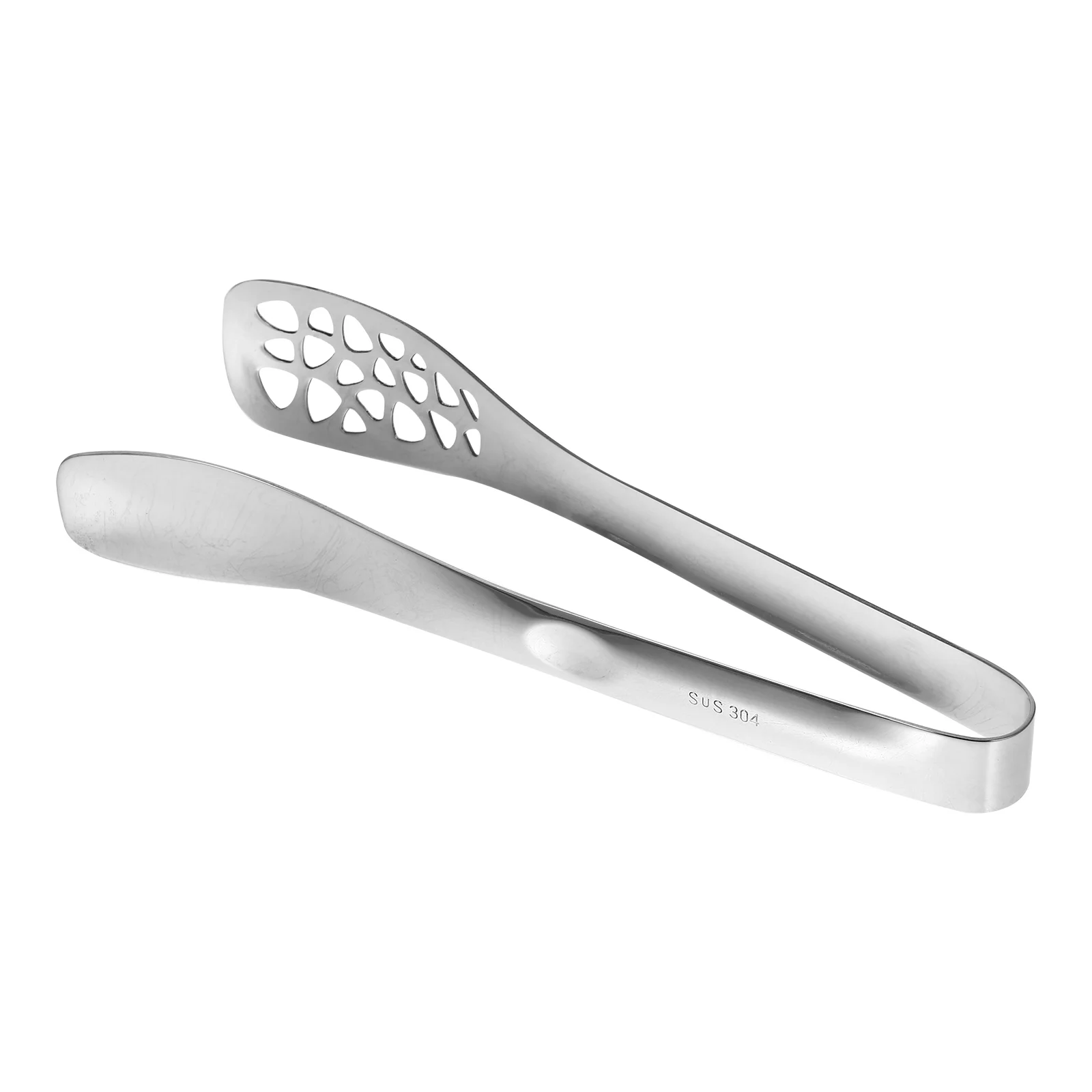 

Stainless Steel Food Tongs 304 BBQ Clip Hollow Out Oil Filter Kitchen Tool Lightweight Practical Handle Anti Slip Elastic