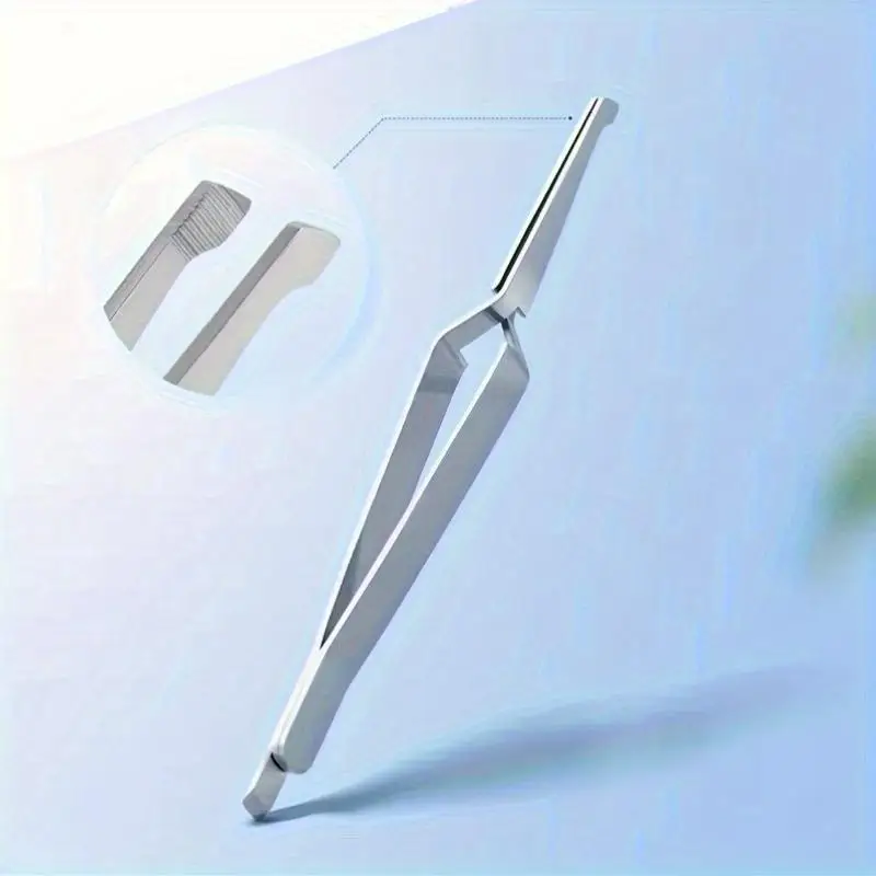 2pcs Stainless Steel Bracket Reverse Action Tool Serrated Tweezer Plier