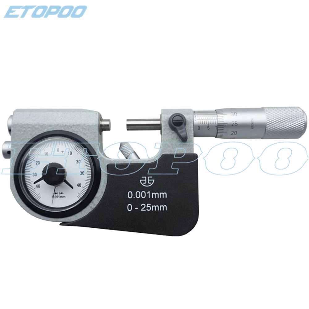 0-100MM Lever outside diameter indicator snap micrometer with dial bulk parts measuring ruler industrial grade screw gauge