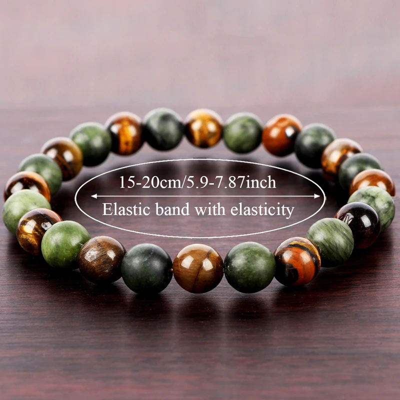 Natural Stone Prosperity Abundance Healing Bracelet for Success Relaxation Strength Health Good Luck Jewelry Gift