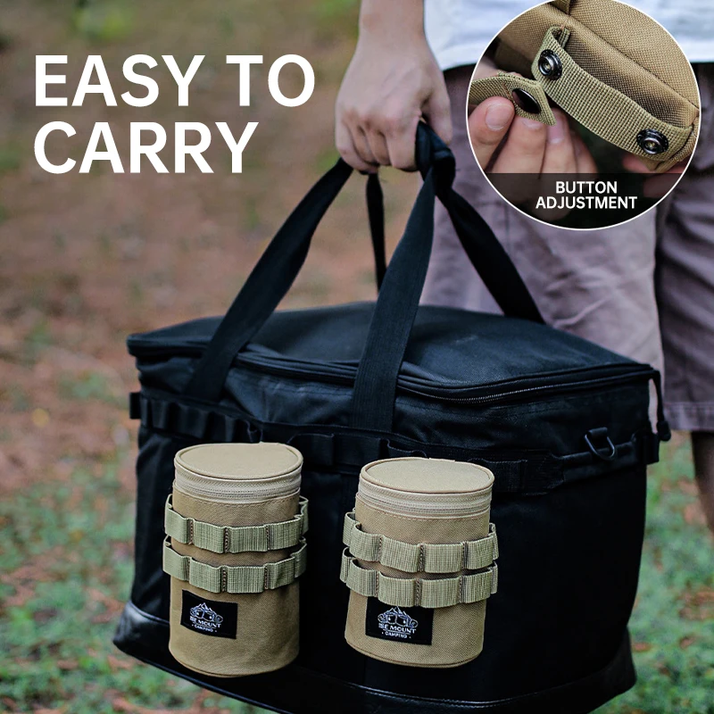 Outdoor Sports Water Bottle Bag Tactical Multifunctional Storage Bag Camping 600D Oxford Cloth Beer Glass Protective Bag image 3