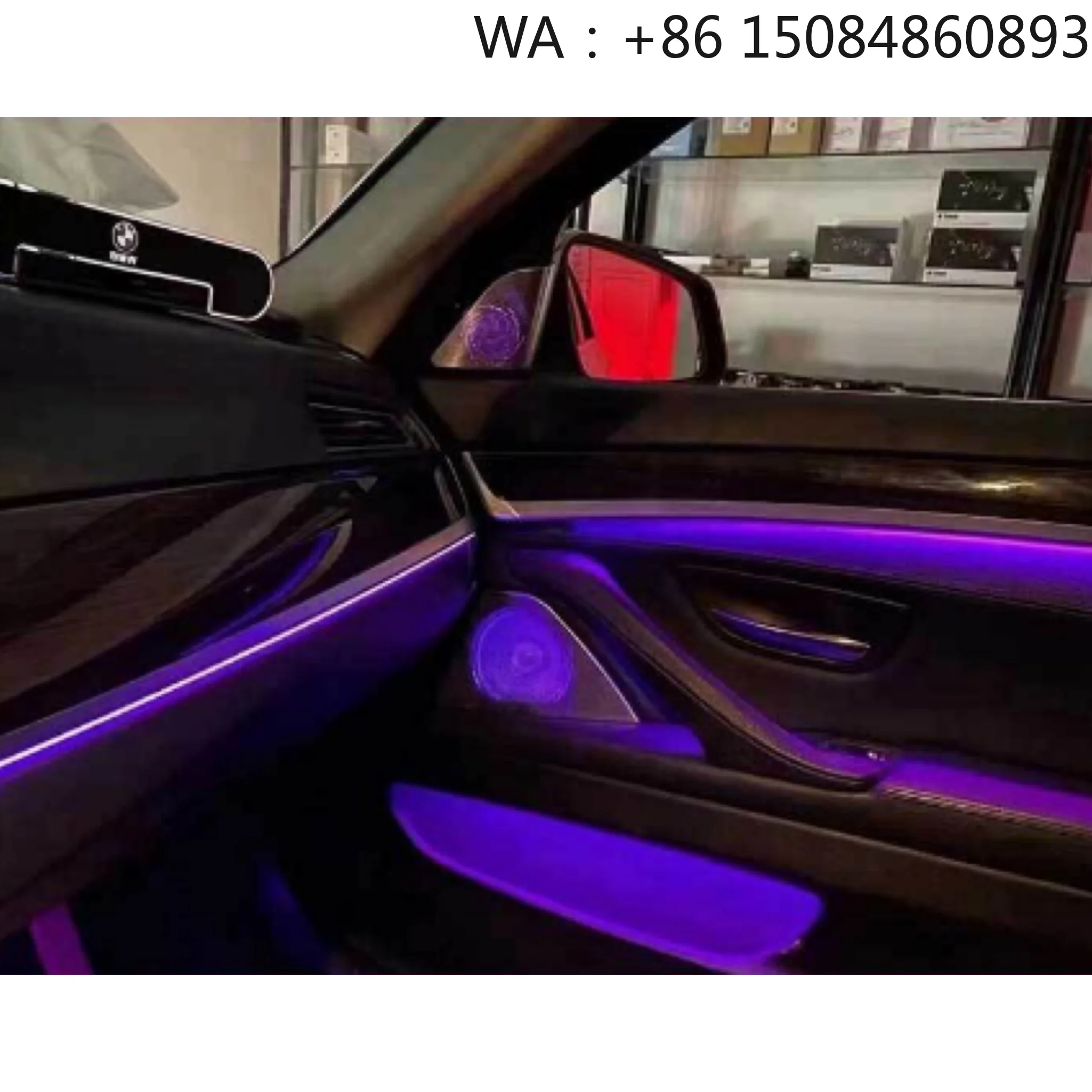64 Color Carbon Fiber Rotary Speaker Cover Symphony Ambient Light Interior Decor for 2018 2023 5 Series G30