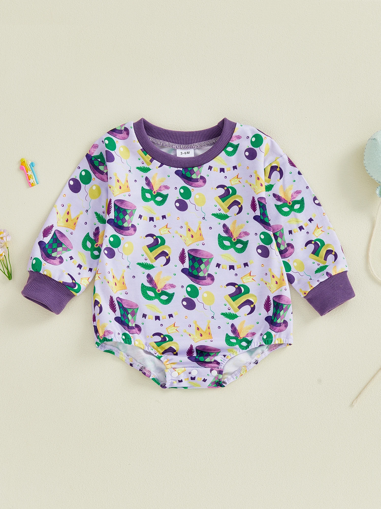 

Милый животный принт с подходящей шапкой и носками для новорожденных мальчиков и девочек — очаровательный комбинезон для первого карнавала ребенка