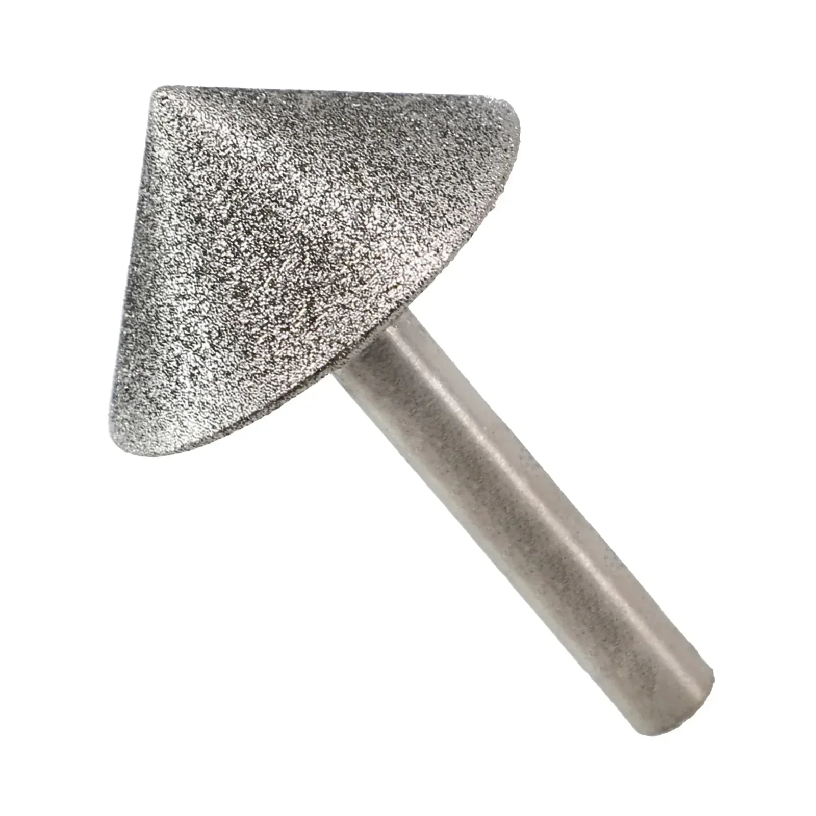 120# Grit Grinding Head 90 Degrees Chamfer Cone Processing For Cutting Machining Round Shank Accessory